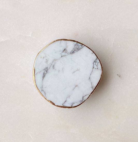 Ellison+Young - Golden Edge Natural Stone Phone Grip