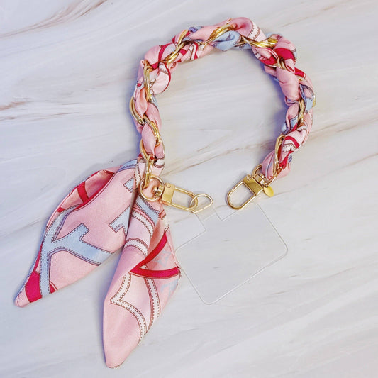 Ellison+Young - Braided Scarf Chain Phone Lanyard