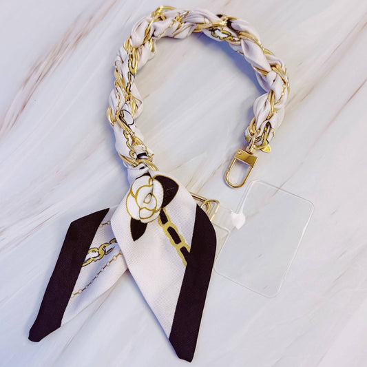 Ellison+Young - Braided Scarf Chain Phone Lanyard
