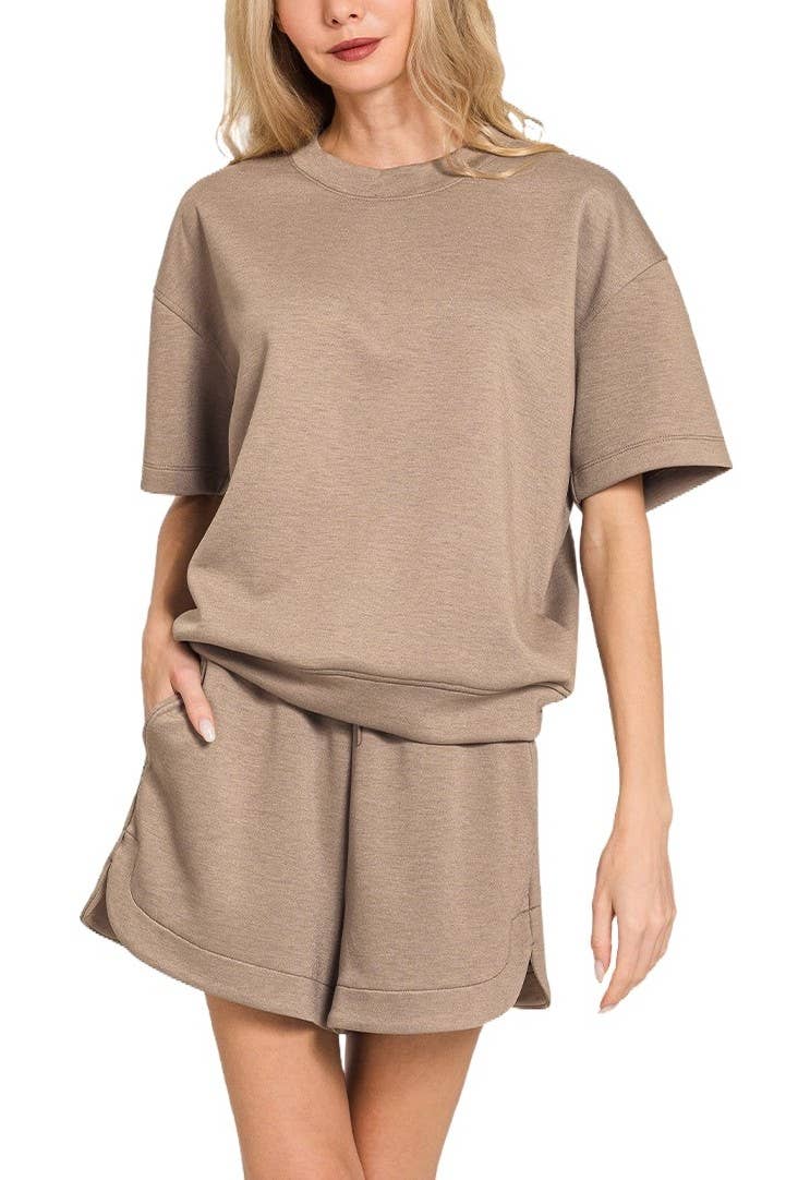 Vanilla Monkey - Scuba Short Sleeve Top Shorts Set