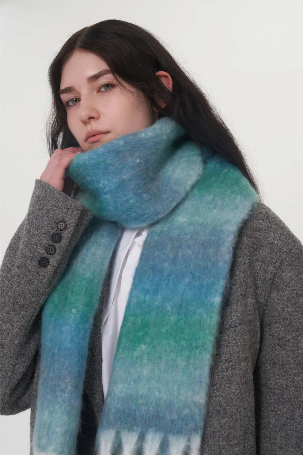 chunky knit scarf
