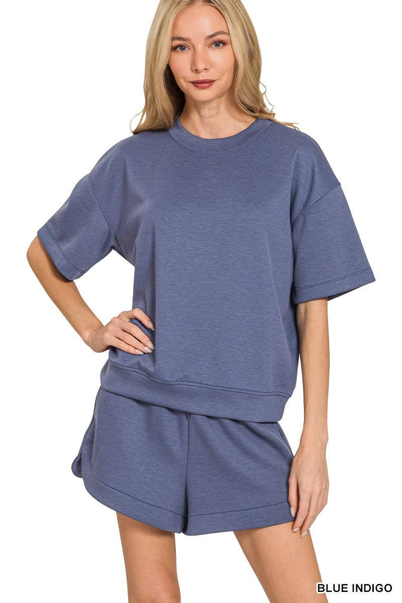 Vanilla Monkey - Scuba Short Sleeve Top Shorts Set