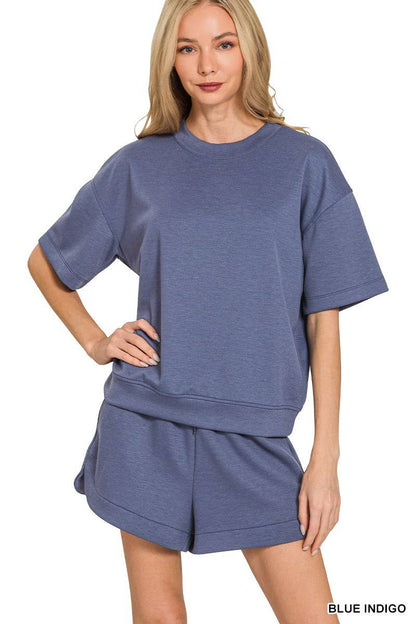 Vanilla Monkey - Scuba Short Sleeve Top Shorts Set