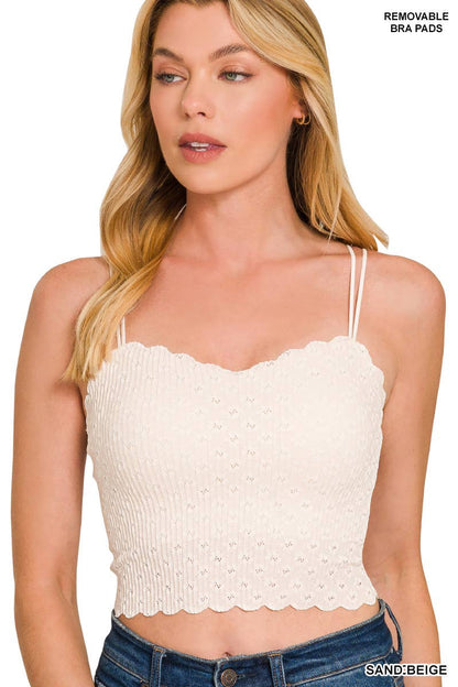 Vanilla Monkey - Seamless Lace Bralette With Bra Pads