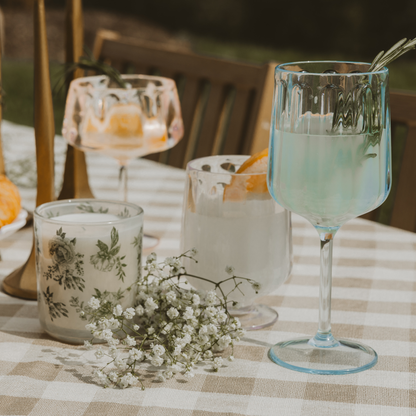 Cocktail Glass set of 4, pink