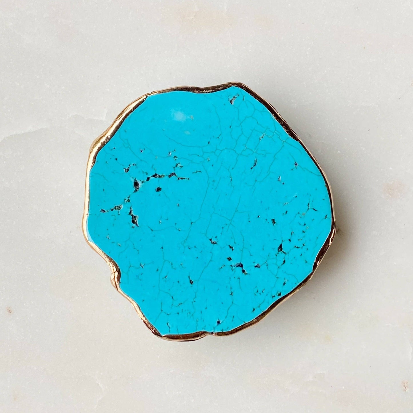 Ellison+Young - Golden Edge Natural Stone Phone Grip
