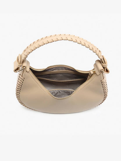 Jen & Co. - M2723 Aria Whipstitch Crescent Shoulder Bag