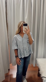 RISEN Full Size Mid Rise Crop Wide Wide Cuffed Jeans