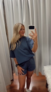 Vanilla Monkey - Scuba Short Sleeve Top Shorts Set