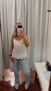 Funkyrel® Atzbranding Limited - Vintage Embroidered Lace Camisole