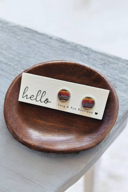 Twig & Rue boutique - Leather button studs| Pattern collection