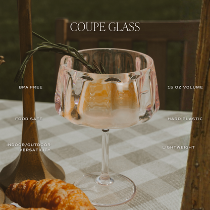 Cocktail Glass set of 4, pink