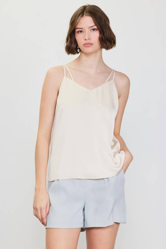 SKIES ARE BLUE - Recycled Double Strap Cami